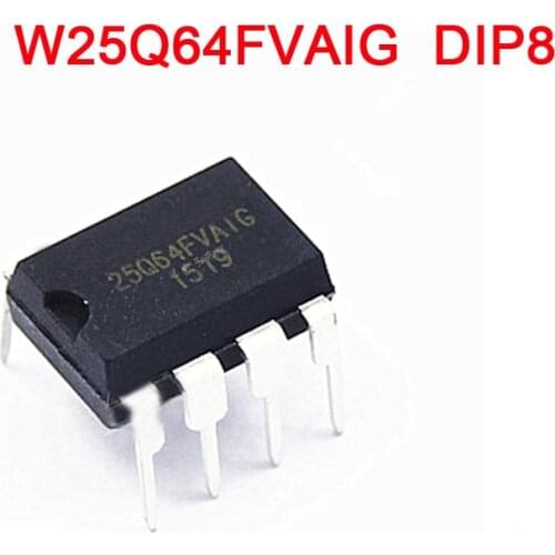 5pcs/lot W25Q64FVAIG 25Q64FVAIG W25Q64BVAIG 25Q64BVAIG 25Q64 W25Q64 DIP-8