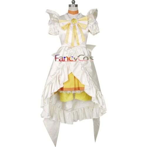 Anime Glitter Force Smile PreCure Cure Peace Glitter Peace Dress Yayoi Kise Cosplay Costume Custom Made Girl Princess Dress