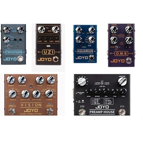 JOYO R Series ATMOSPHERE Digital Reverb Pedal Guitar Multi Effects Pedal Octave Looper Overdrive Distortion Preamp Guitar Pedal