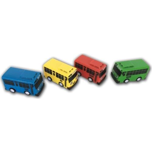 1 piece Cartoon Mini TAYO Bus Taxi Back Children Toys Little Bus Korean Anime Model Buses Kids Birthday Gifts Random Color