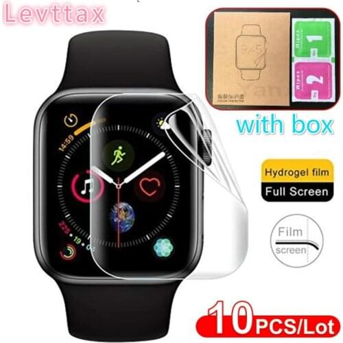 10Pcs/lot Soft for iWatch 44mm 40mm 42mm 38mm Screen Protector For Apple iWatch Series 6 5 4 3 2 1 Hydrogel Film Protective Film