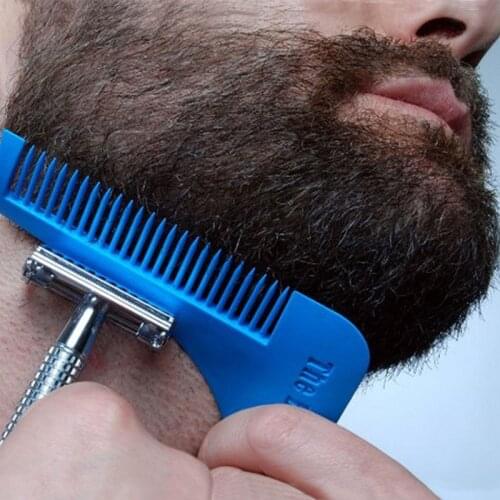 Perfect Lines Symmetry Beard Shaping Shaving Tool Comb X7YB