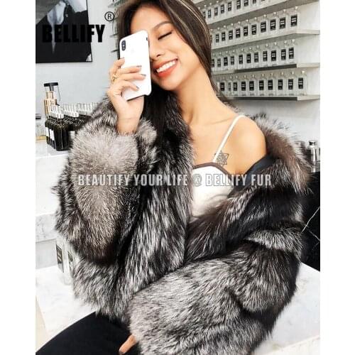Top fashion Gorgeous Womens Real Silver fox fur coats outerwear harajuku finest natural arctic fox fur coats