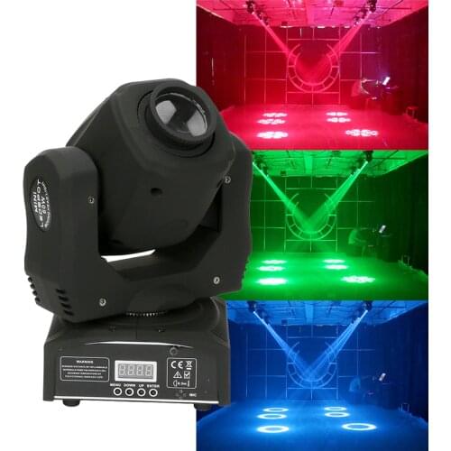 Mini LED Spot 60W Moving Head Gobo Light DMX control Manual Focus Pattern Rotation effects stage lighting DJ Disco party lights