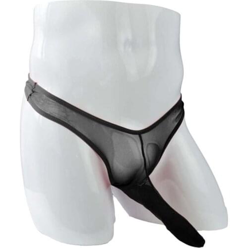 Men Erotic G Strings Low Waist socks lingerie underwear mesh Thong