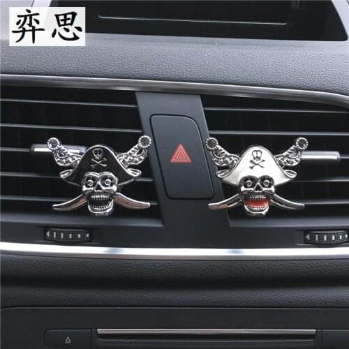 New pirate style Automobile air conditioning decoration Perfume clip Exquisite metal car perfume Ornaments car air freshener