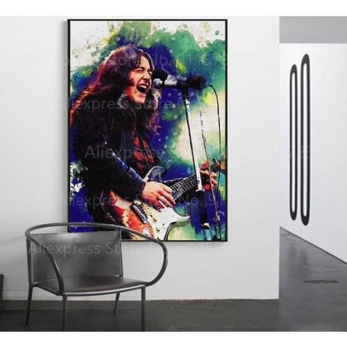 Smudge Rory Gallagher Music SInger Poster Wall Art Canvas Painting Posters And Prints Wall Picture For Bedroom Living Room Decor