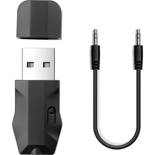 5.0 Bluetooth Receiver Transmitter aptx usb Audio Adapter 3.5mm Jack AUX Stereo For Earphone tv Phone With Cable Car Kit TX2-X