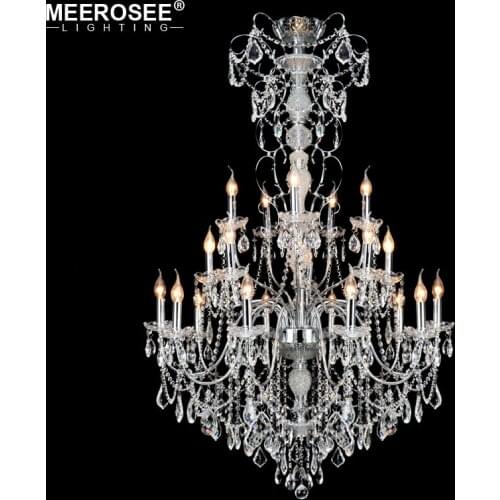 Project Lamp Large Modern Chandelier Stair Long Candle Crystal Chandelier Fixture Staircase Lighting Stairs Long for Hanging