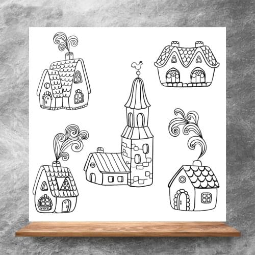 ZhuoAng City Corner Clear Stamps/Silicone Transparent Seals for DIY scrapbooking photo album Clear Stamps