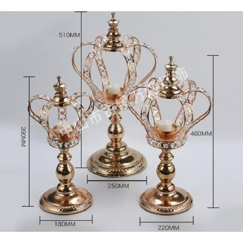 Wedding decoration Bead Lace Base Candlestick Wedding Hotel Decoration Projects Candlestick Creative Hollow Candlestick