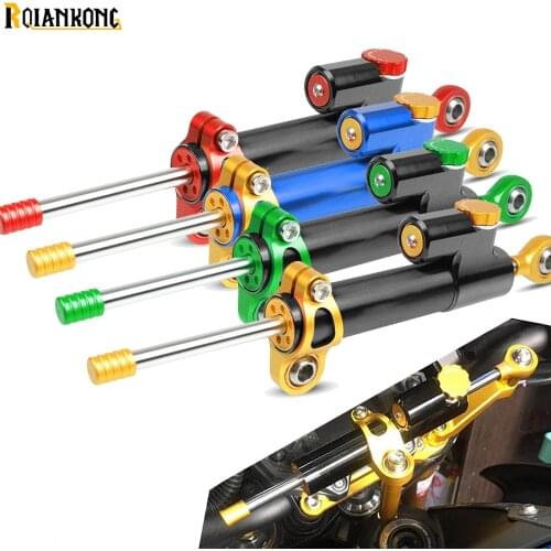 Universal Motorcycle CNC Damper Steering Stabilize Safety Control For Yamaha MT07 MT09 MT 09 MT 07 YZF R1 FZ1 XJR1300 Kawasaki