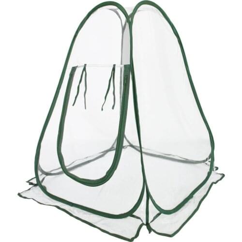 Reinforced Portable Foldable Mini Greenhouse 70x70x80cm Vegetable Plant Flower Mini Arc Greenhouse With Transparent Cover For