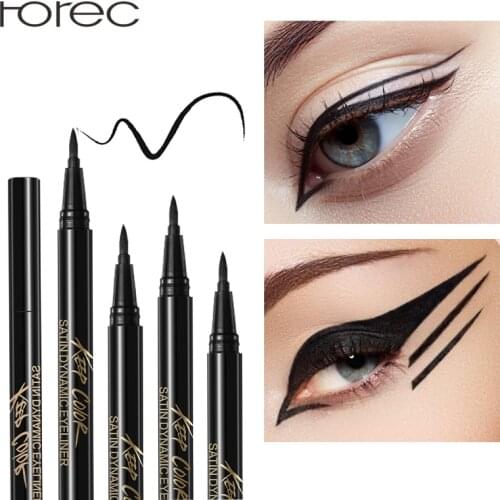 ROREC Enhanced Liquid Eyeliner Sticker Eye Liner Gel Black Eye Pencil Waterproof Sweat Resist Charming Eyeliner Makeup Cosmetic
