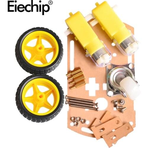 1/set TT motor 2WD Smart Robot Car Chassis Kits,Two-wheel drive three-wheel Remote control car accessories for smart robots/car