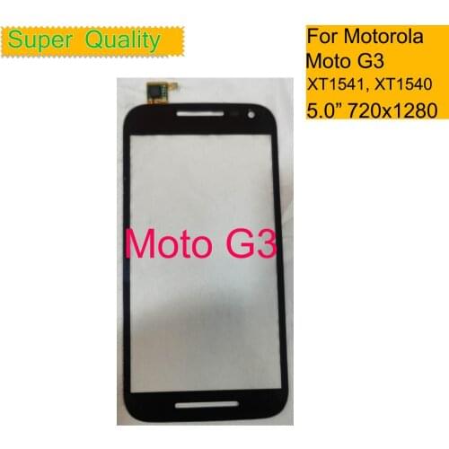 10Pcs/lot For Motorola Moto G3 Touch Moto G (3rd gen) XT1541 XT1540 XT1548 Touch Screen Digitizer Front Glass Panel Sensor