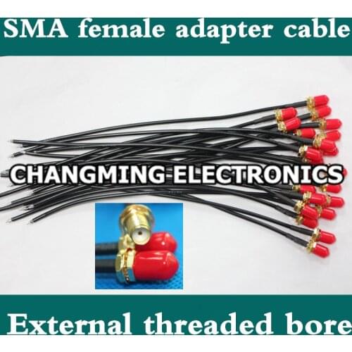 GPS navigation antenna adapter cable SMA female connector threaded bore high-frequency external GSM(Free Shipping)10PCS