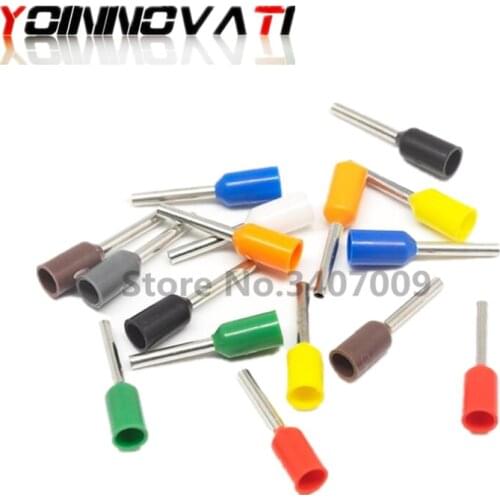 100PCS/lot VE2508 VE2510 VE2512 VE4009 VE4012 Cable Tube Insulating Insulated Terminals Cable Wire Connector Crimp Terminal