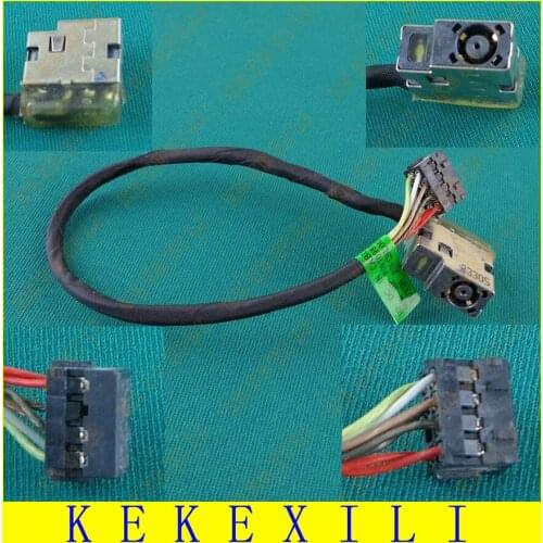 2 pcs Original New DC Jack with cable For HP PAVILION 15 15-e041 e026 e207 E208 E209 15-e026 DC Power Jack connector with cable