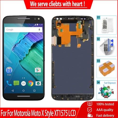 5.7" New LCD For Motorola Moto X Style XT1575 LCD Display Touch Screen Digitizer Assembly Replacement Parts