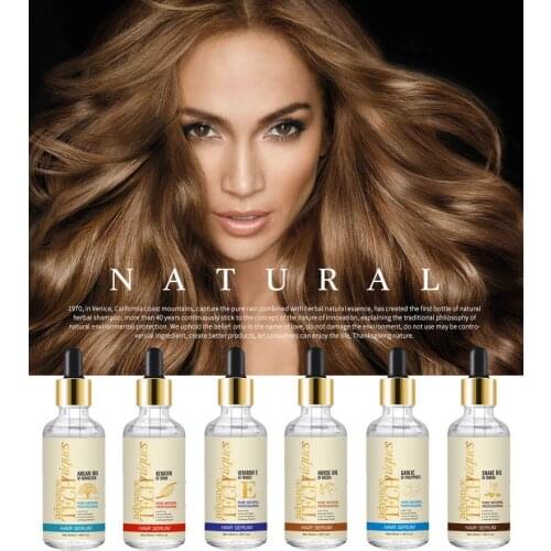 50MLNatural Strong Hair Root Repair Frizz Split Ends Care Essential Oil Prevent Frizz And Split Ends Nutrition Moisturizing Arga