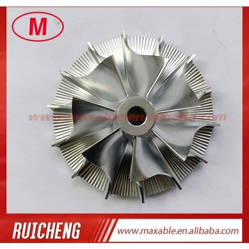 57.07/85.80mm 7+7 blades high performance turbocharger billet/milling/aluminum 2618 compressor wheel