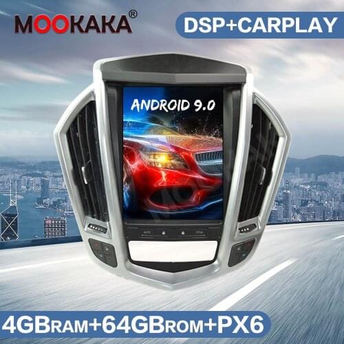 Tesla Style Vertical Screen Android 9 64GB Car Radio GPS Navigation For Cadillac SRX 2009-2012 Multimedia Player Stereo Headunit