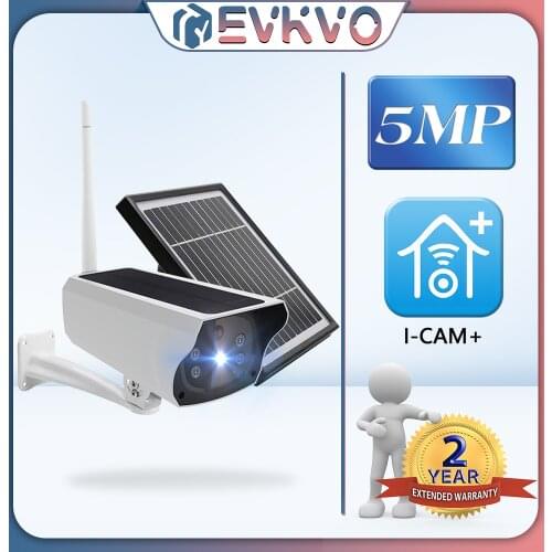 EVKVO 4G LTE IP Camera SIM Solar Battery Wireless PTZ Camera HD 1080P Outdoor Waterproof 2MP CCTV Security Surveillance Camera