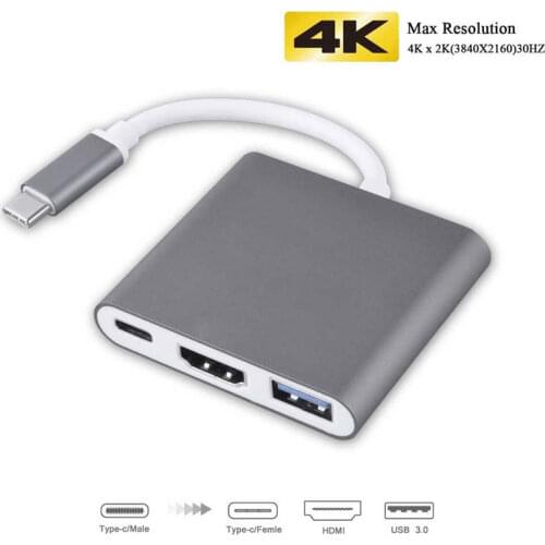 4K Transfer Cable HUB to HDMI for Macbook Pro/Air Thunderbolt 3 USB Type C Dock Adapter Support Samsung Dex Mode With PD USB 3.0