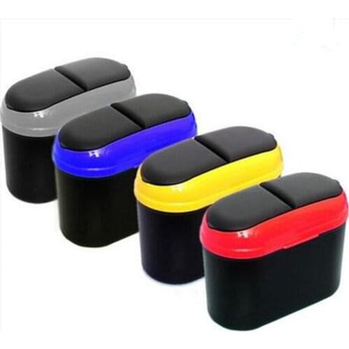 Mini Square Car Trash Bin Rubbish Car Trash Garbage Holder Trash Can for VW Skoda Seat Fiat for Bmw Benz Audi Great Wall Chery