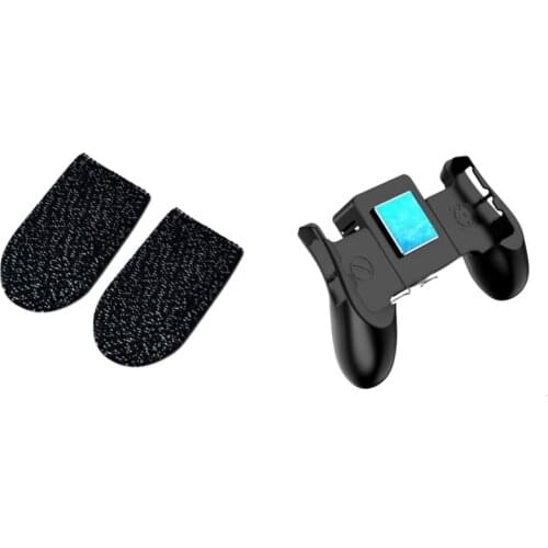Mobile Game Controller Semiconductor Mobile Phone Cooler with 1 Finger Sleeves Joystick Gamepad for Ios/Android Gamepad