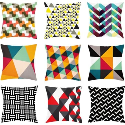 Nordic Geometric Pattern Pillow Cover Cushion throw pillows Cover Pillowslip Back Seat Cushion Sofa Cushion Sleeping Pillowcase