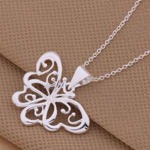 Wholesale High quality silver plated Fashion jewelry chains necklace pendant WN-153