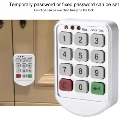 Panel Digital Electronic Intelligent Password Keypad Number Cabinet Door Code Lock Fechadura Digital Smart Lock ABS Plastic
