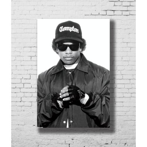 Hd print Posters and Prints Eazy E NWA Rapper Singer Star Hot Art Poster Canvas Painting Home Decor