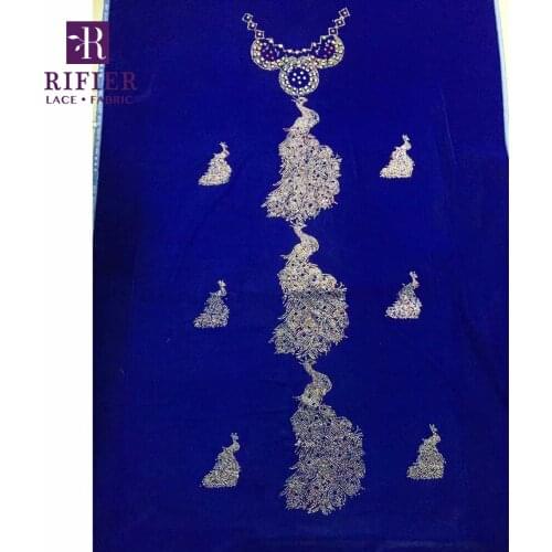 Amazing Design African Velvet Lace Fabric With Multi Stones Fashion Style Soft Lace Evening Dress Fabrics Rhinestones Material