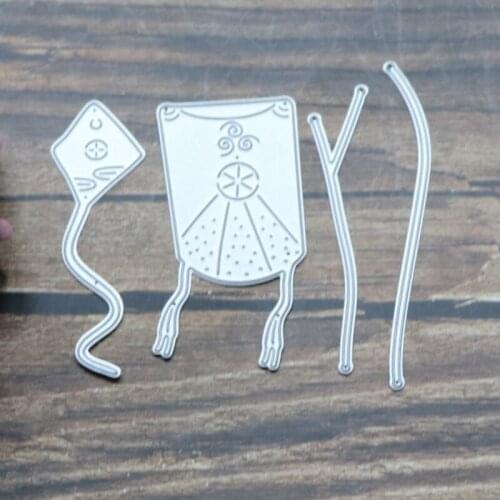Kite Frame Card Metal Cutting Dies Mold Decoration Scrapbook Paper Craft Knife Mould Blade Punch Stencils Dies