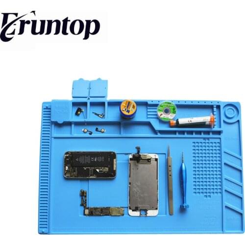 Heat-resistant Soldering Mat Silicone Heat Gun BGA Soldering Station Insulation Pad Repair Tools Maintenance Platform Desk Mat