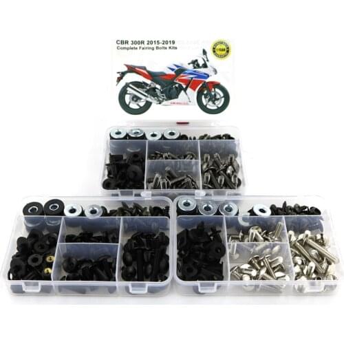 For Honda CBR300R 2015 2016 2017 2018 2019 Motorcycle Complete Full Fairing Kit Screw Nut Covering Bolts Kit Clips Speed Nuts