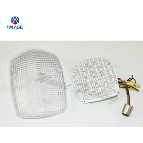 Waase Tail Brake Turn Signals Integrated Led Light Clear For 1997-2002 2003 2004 Valkyrie Tourier GL1500 GL1500C GL1500CT Tour