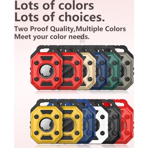 Soft Rubber Protective Sleeve for Apple Airtags Protection Locator Tracker Anti-Lost Anti-Drop Device with Keychain Airtag Case