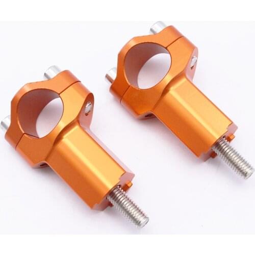 28MM HandleBar Risers Handle Fat Bar Mount Clamp For KTM Dirt Bikes Street Bikes Husqvarna BETA Motorcycle Aluminum Orange
