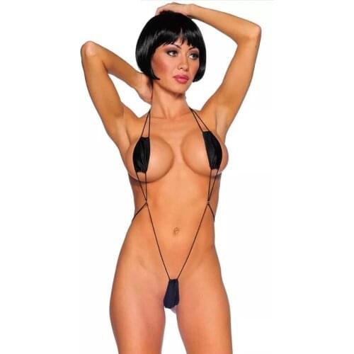 Women Swimwear Lingerie Bikini Mini V-string Thong Slingshot One-Piece Thong Bikini 2020 New Arrival