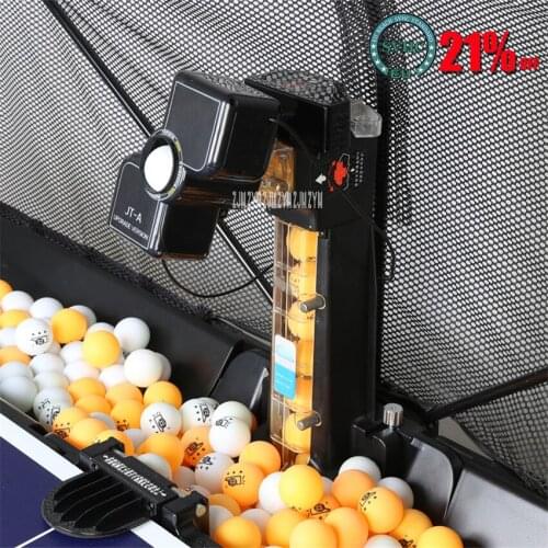 1PC JT-A Table Tennis Robots Ball Machines Automatic Ball Machine 36 Spins Home Practicing Machine With a Net Cover 100-240V