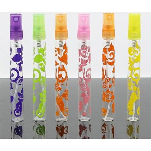 10Ml Perfume Bottle Portable Glass Essential Oil Bottle Mini Transparent Empty Essential Oil Skincare Sample Bottling Cosmetics