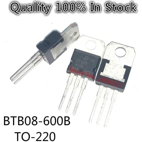 10pcs/lot BTB08-600B Triac Triac 8A / 600V TO-220