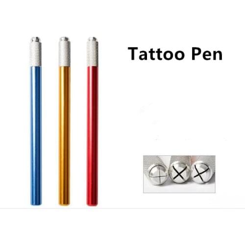 10 Pcs hot tebori pen microblading pen tattoo machine for permanent makeup eyebrow tattoo manual pen by free shipping