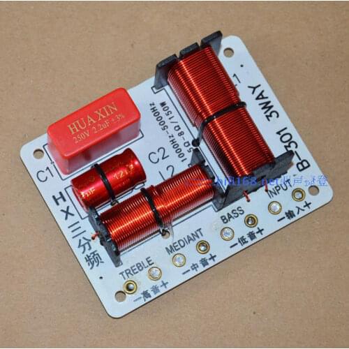 150W Multi Speaker 3 Unit Audio Frequency Divider 3 Way Crossover For Amplifier