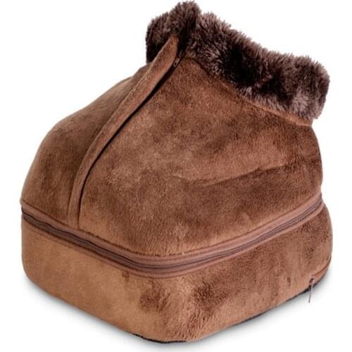 2 in 1 heating massage boots foot massager foot warmer winter warm comfortable foot massager heating