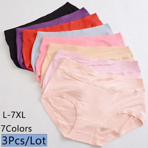 3 Pcs/Lot Cotton Panties Plus Size Underwear Womens Sexy Briefs Girls Lingeries Underpants Shorts Female Panties For Woman Lady